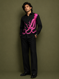 Black Octopus Print Shirt