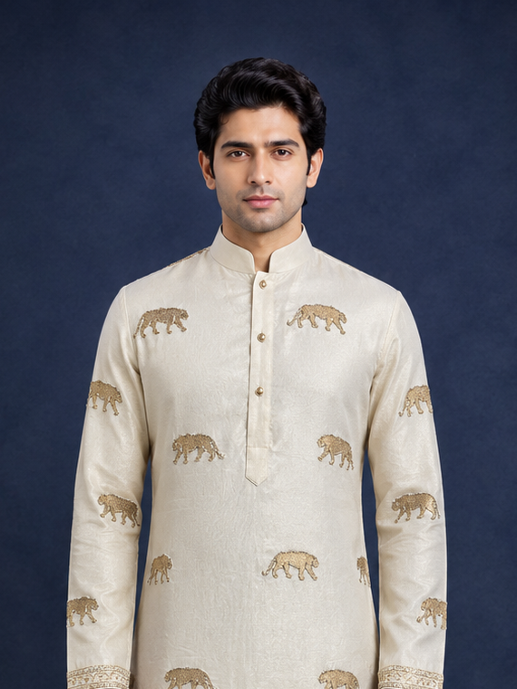 Ivory Safari Heritage Kurta