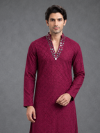 Ruby Mirror  Kurta