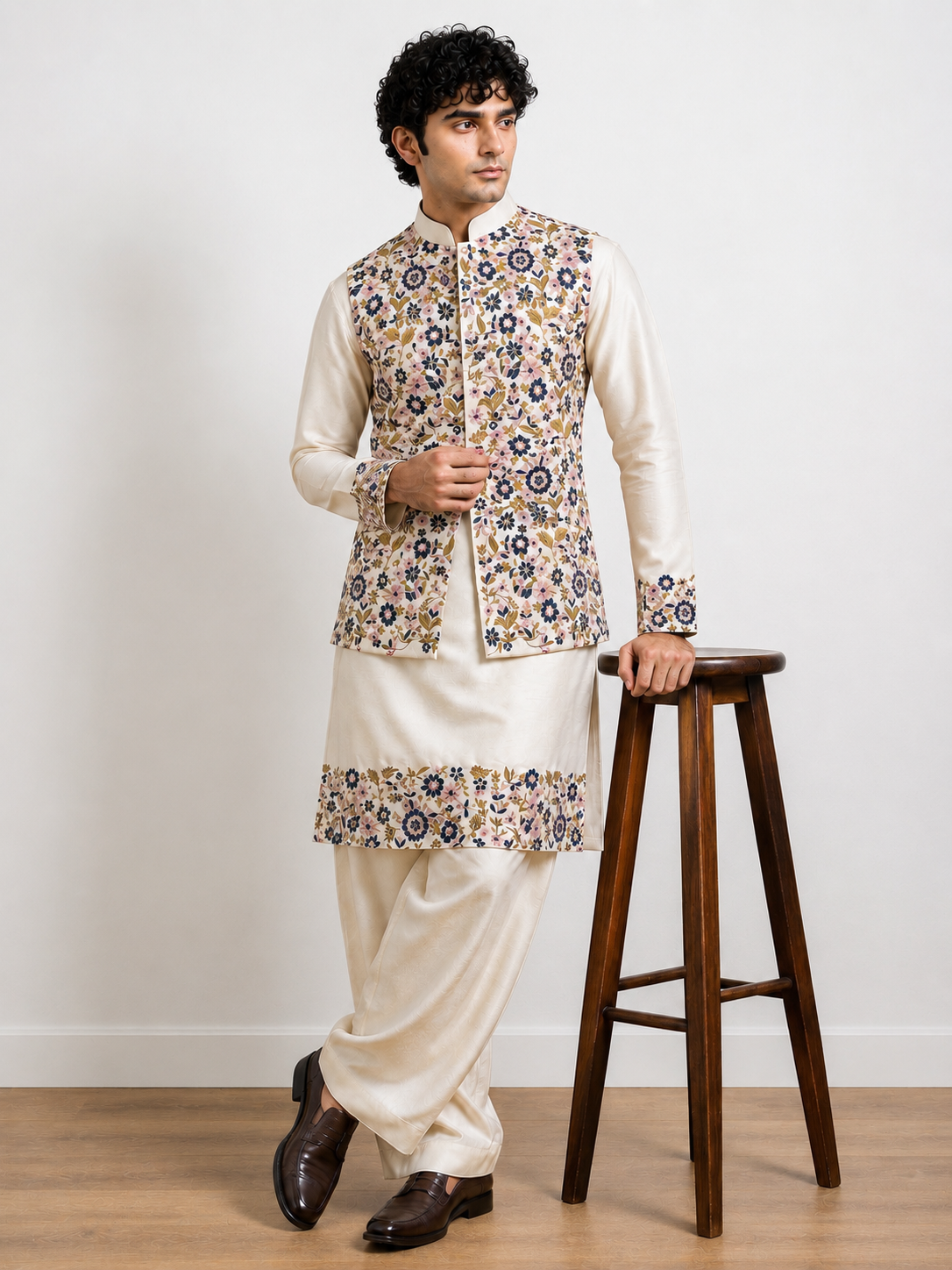 Gulbahar Ivory Bundy Set