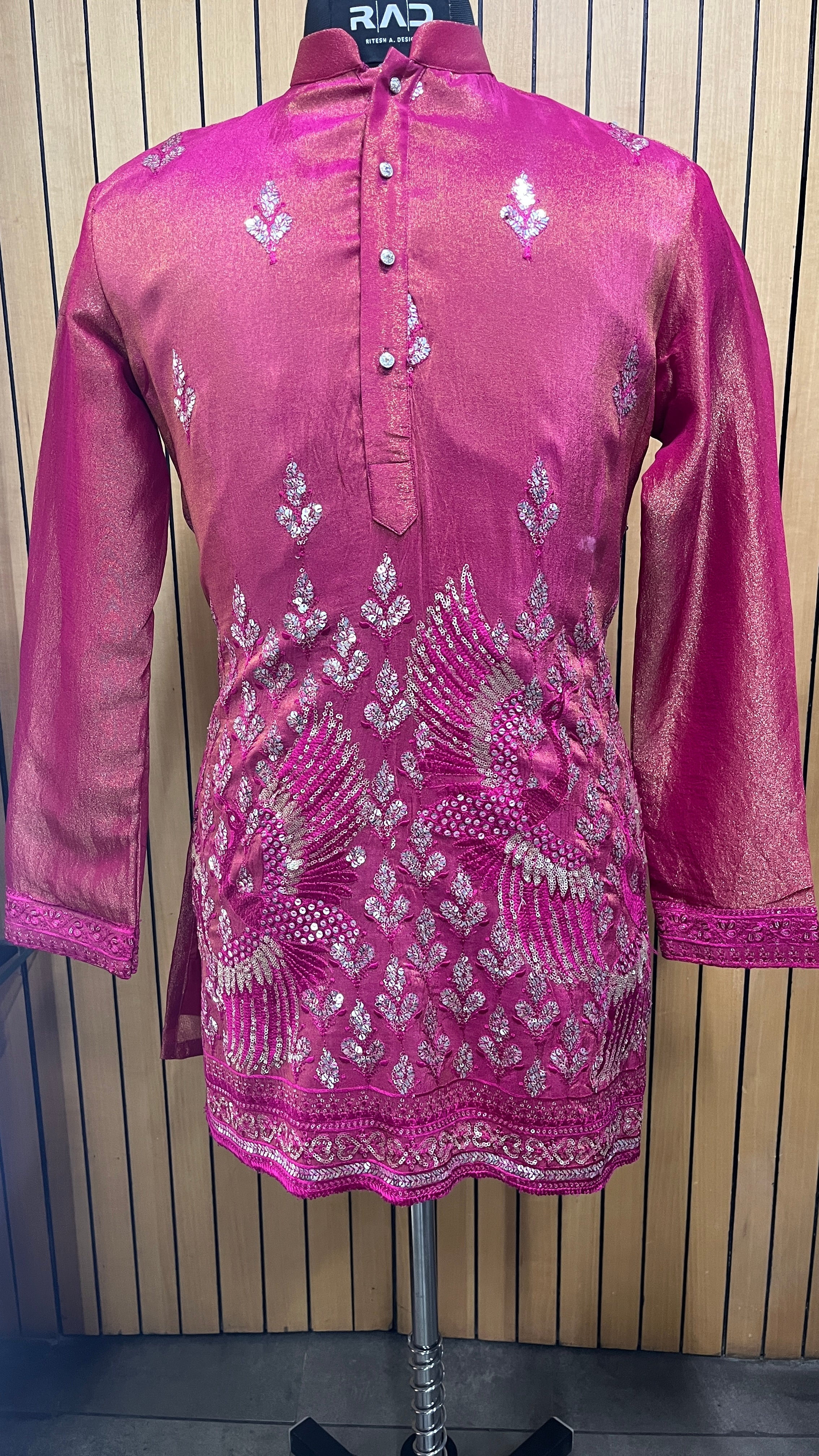 Pink Mayur Kurta