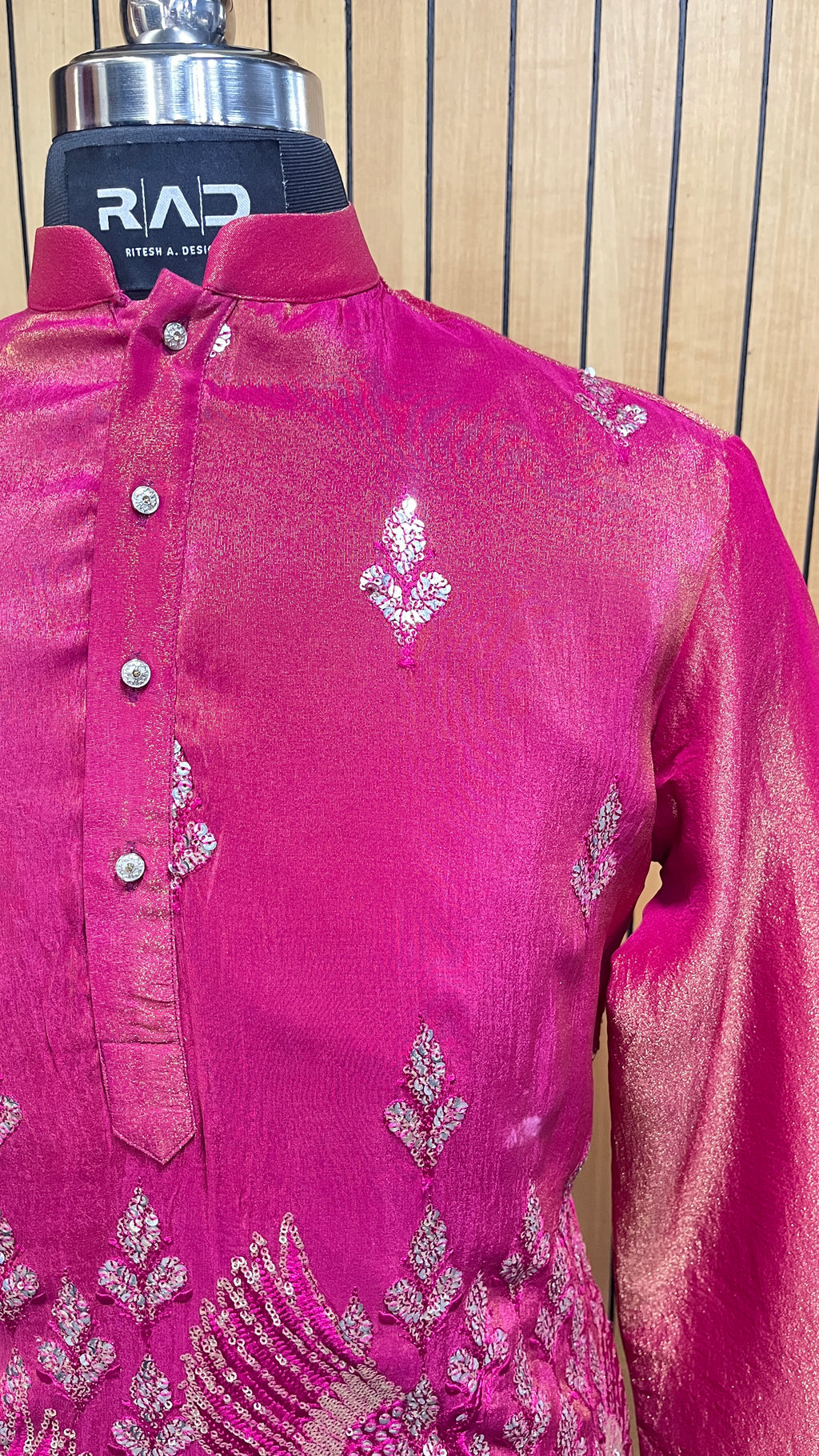 Pink Mayur Kurta