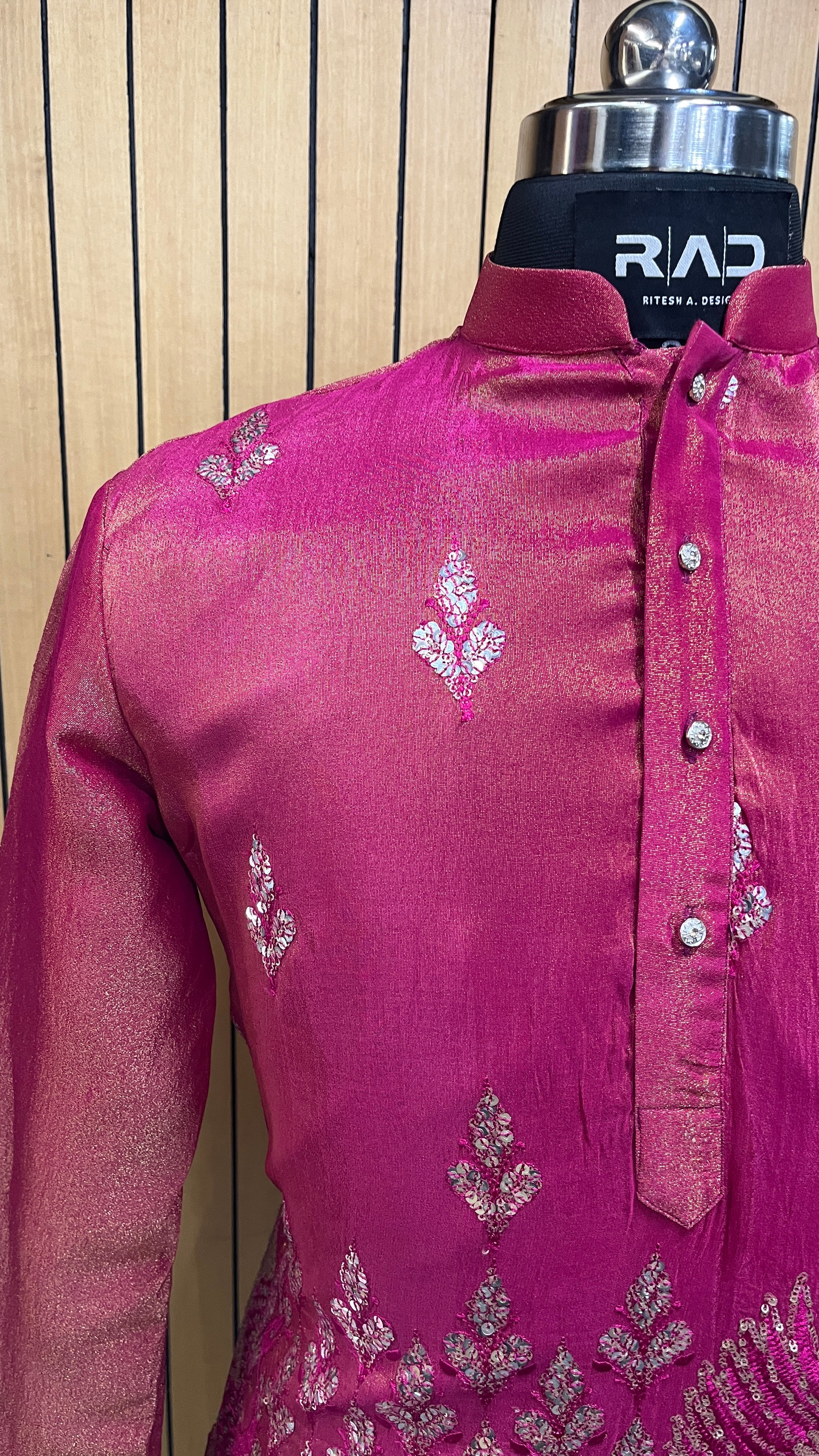 Pink Mayur Kurta