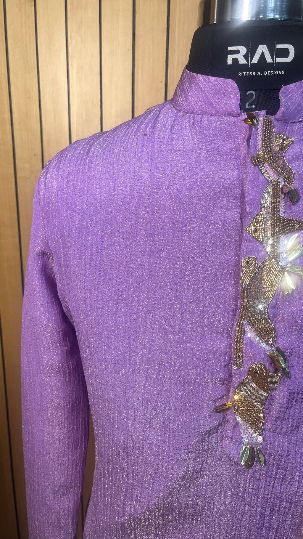 Lavender Luxe Handcrafted Kurta