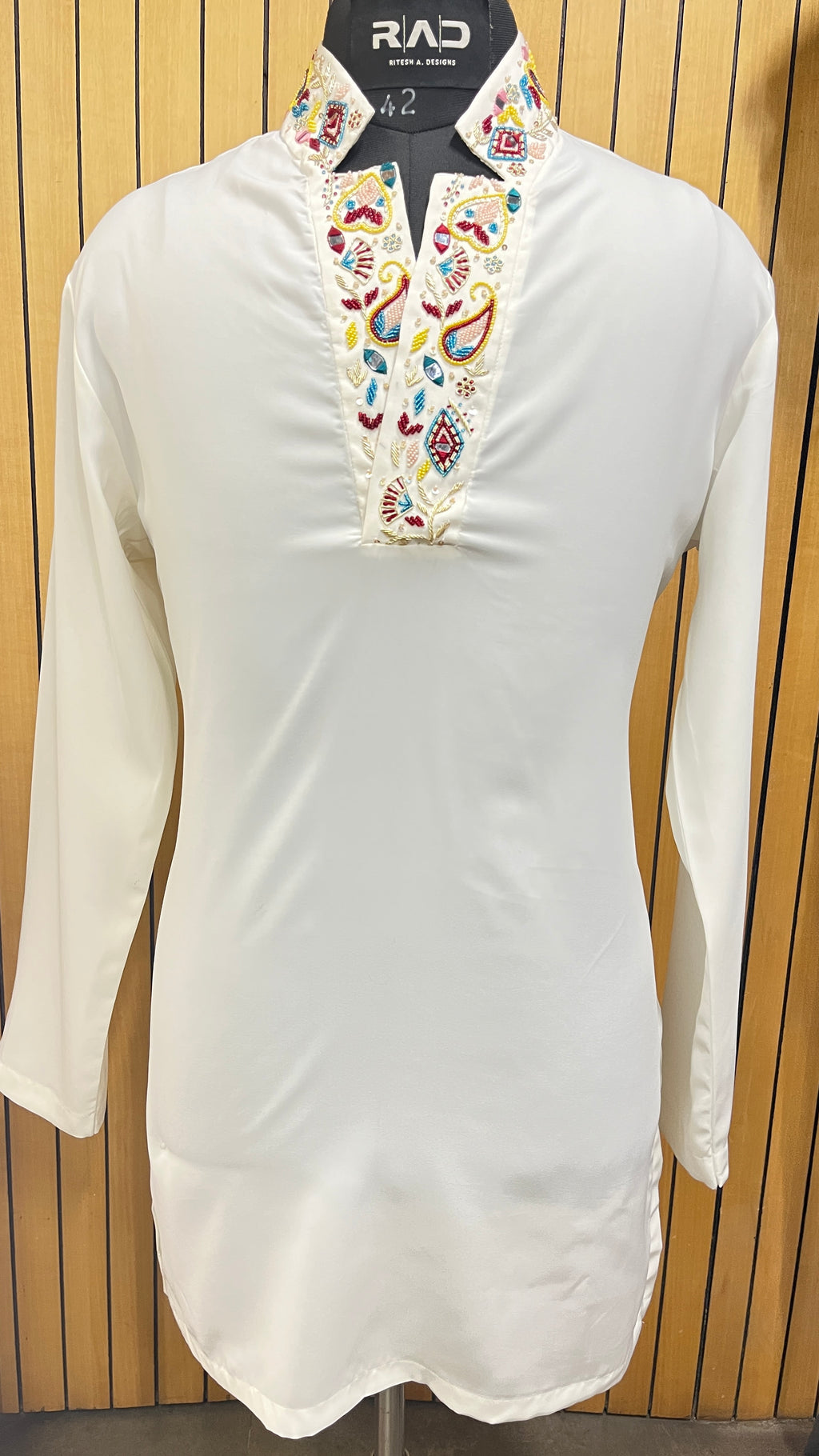 Ivory Regent Handcrafted Kurta