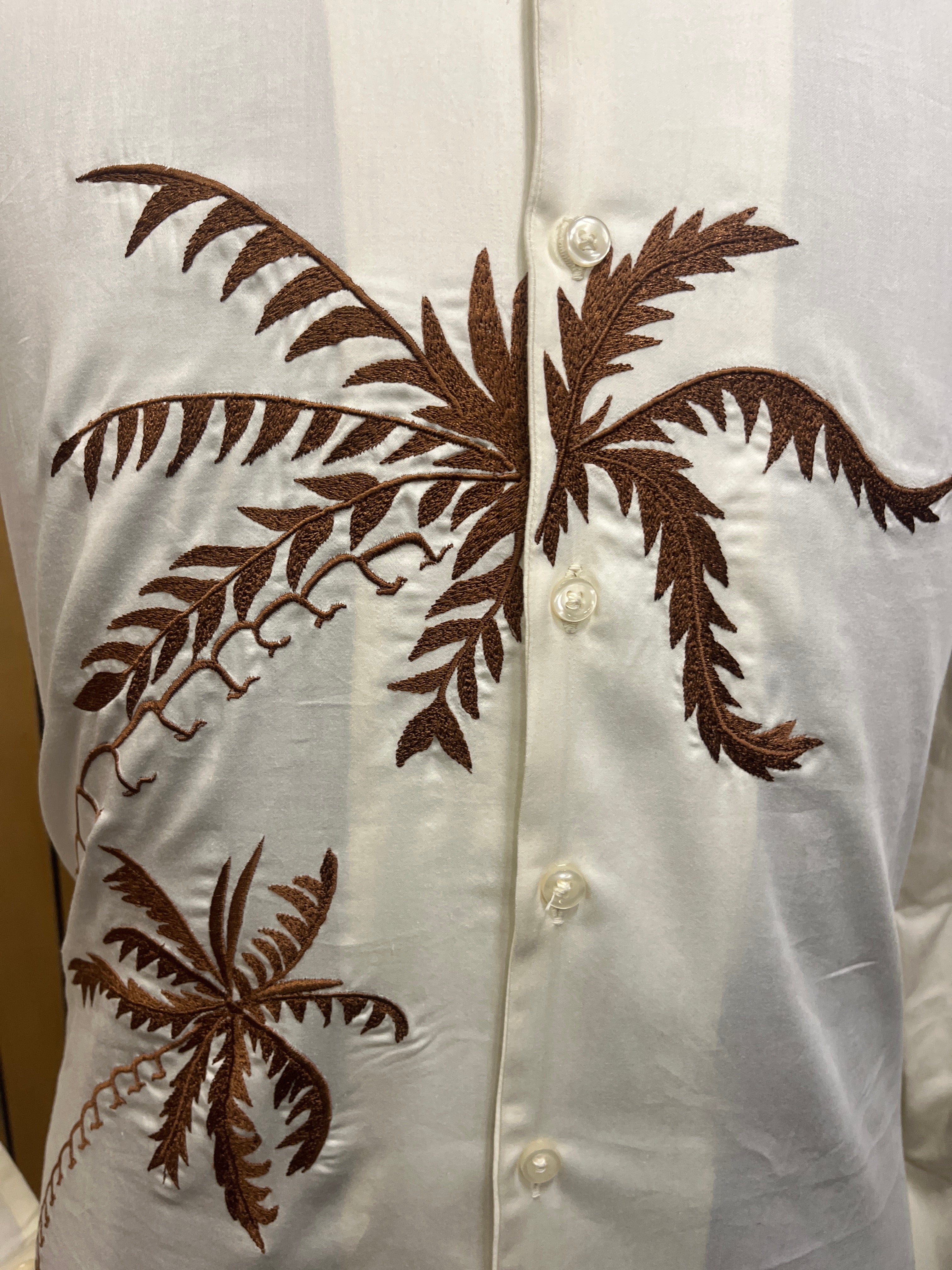 Palm Tree Embroidered Shirt