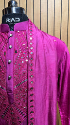 Fuchsia Royale Handcrafted Kurta