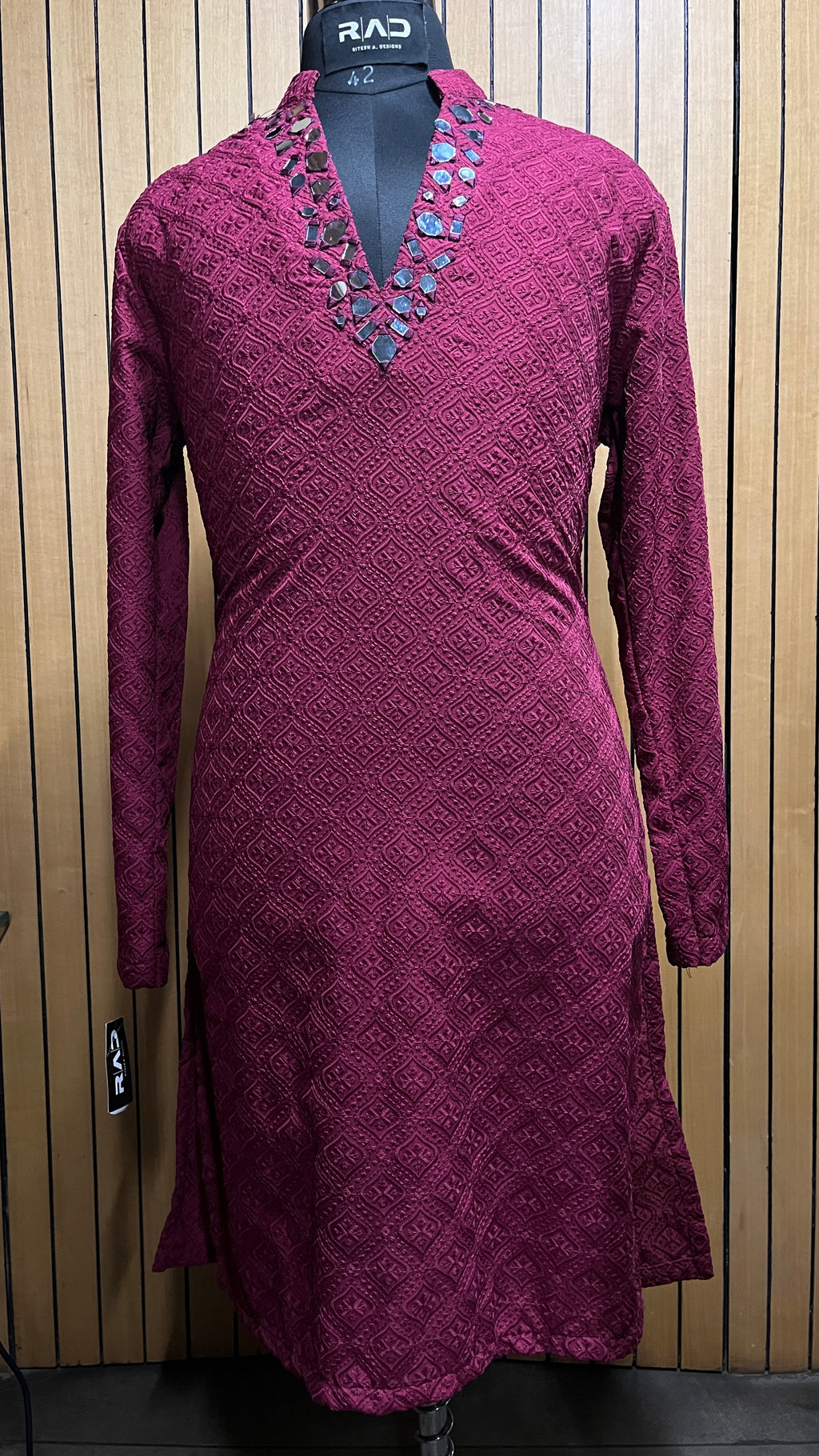 Ruby Mirror  Kurta
