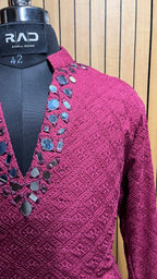 Ruby Mirror  Kurta
