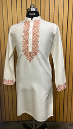 Ivory Blossom Handcrafted Kurta