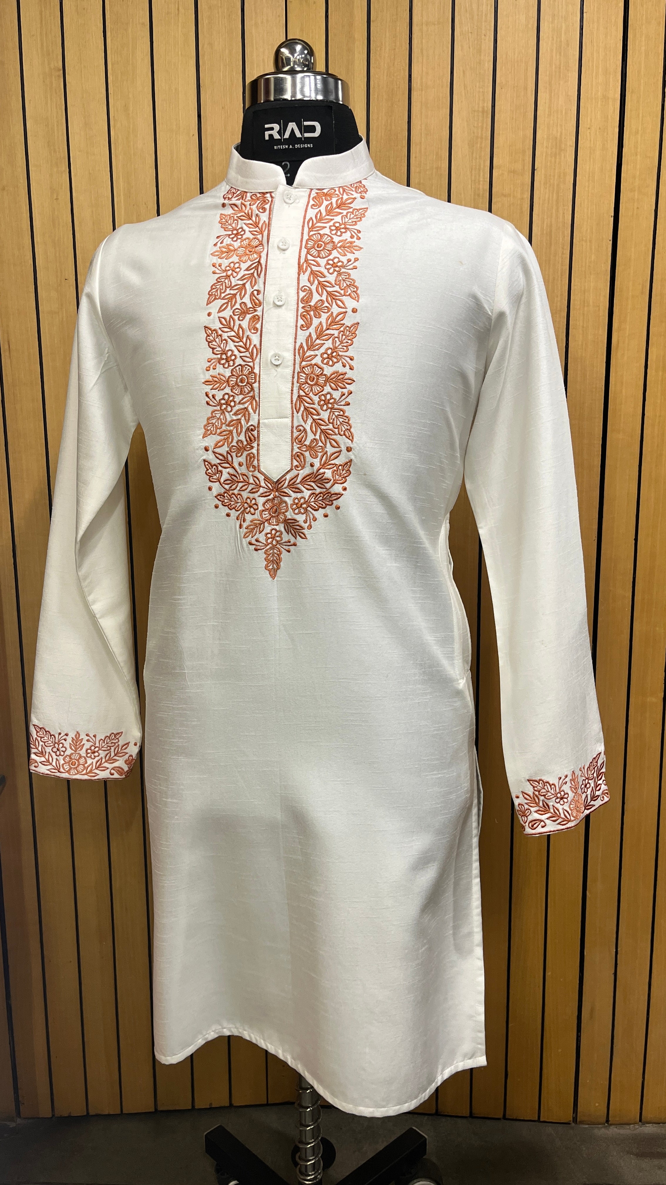 Ivory Blossom Handcrafted Kurta