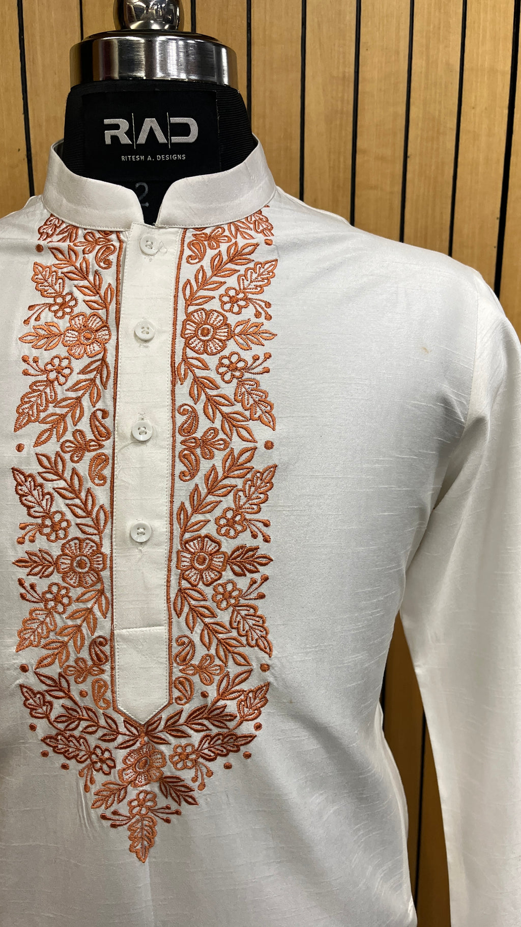 Ivory Blossom Handcrafted Kurta