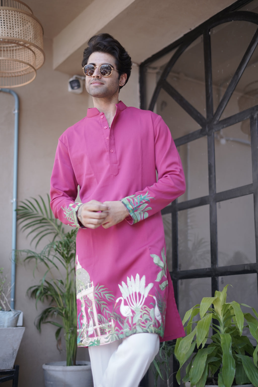 Magenta Utsav Kurta