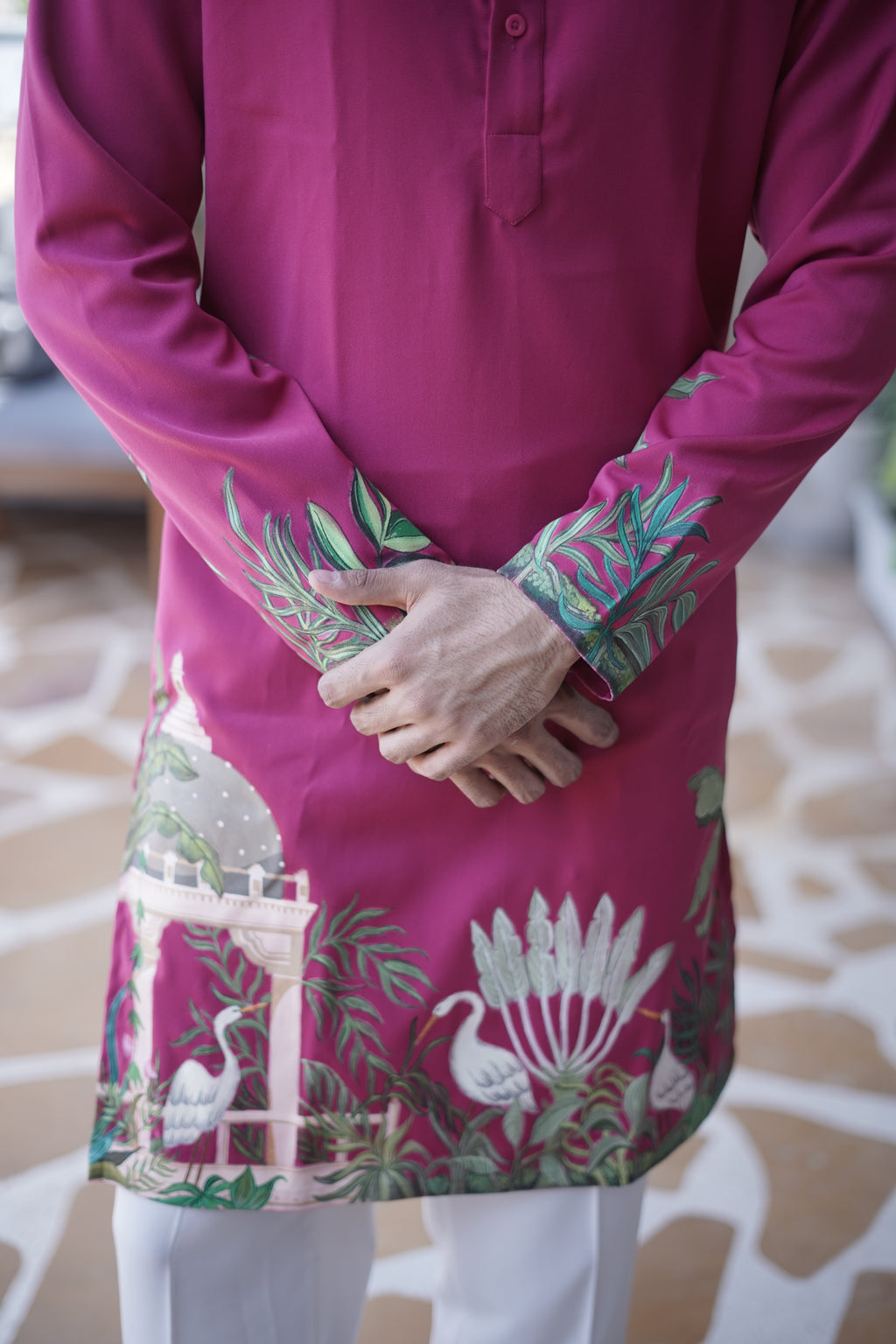 Magenta Utsav Kurta