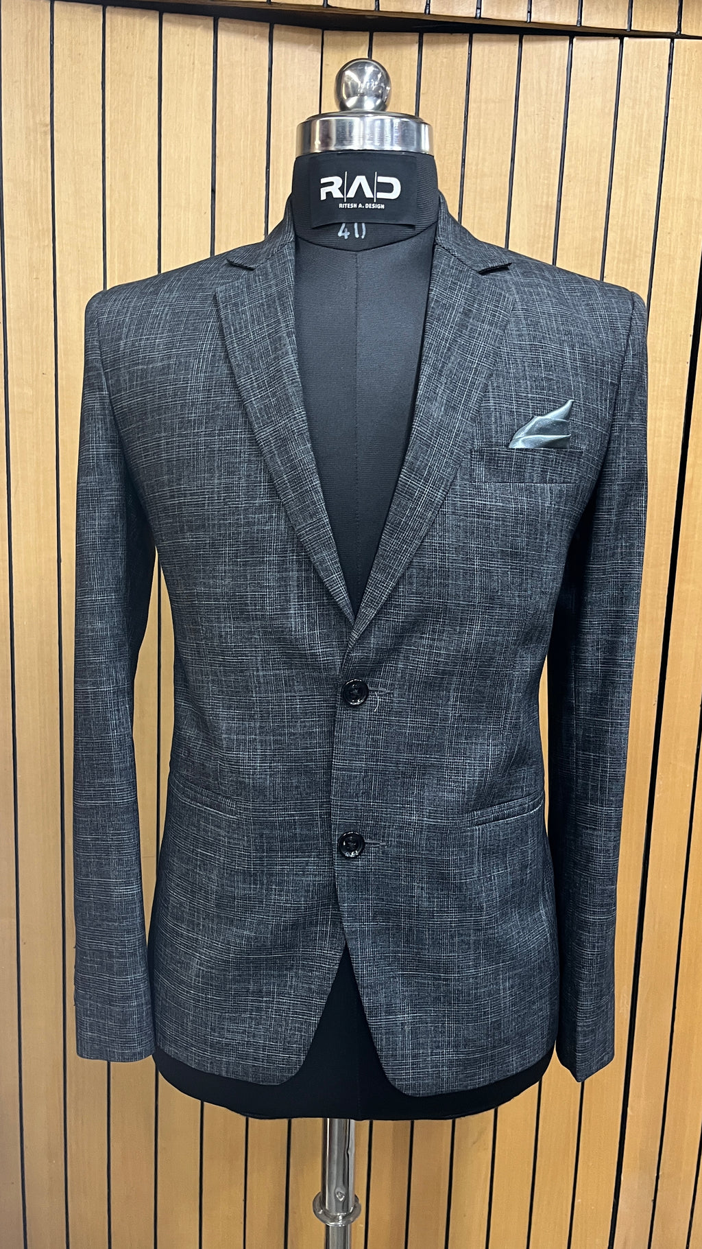Charcoal Crest- Suit