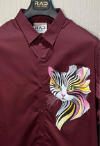 Cat Art Formal Shirt