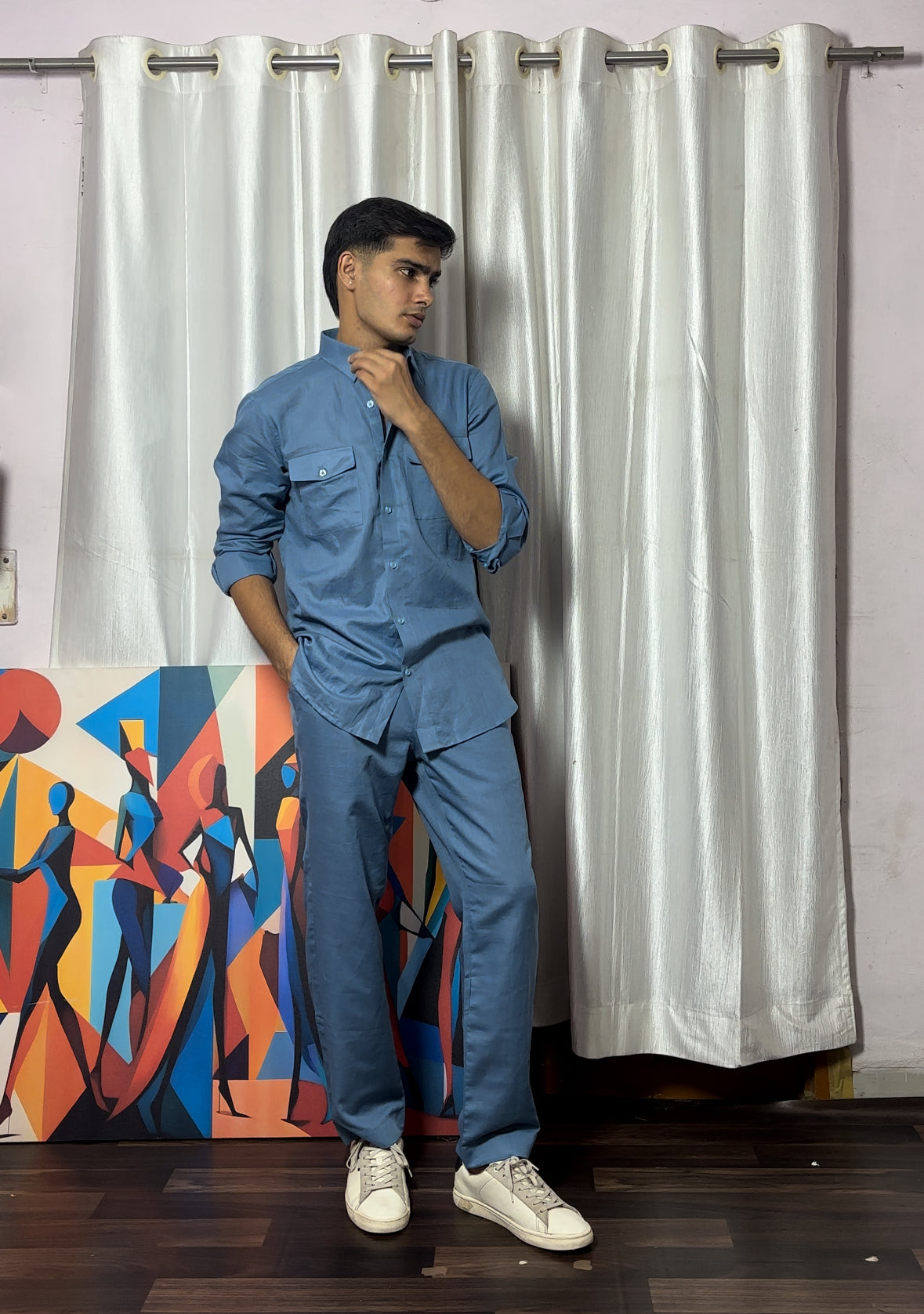 Dark Blue Co-ord Set