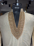 Light beige tissue Kurta