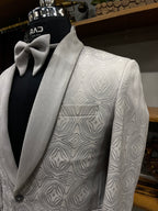Silver Mirage Jacquard Tuxedo