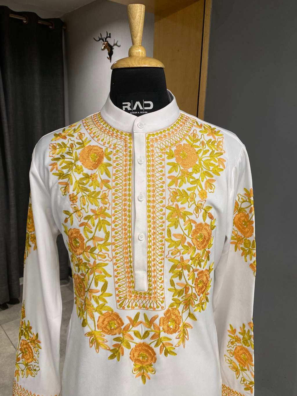 Saffron Bloom Kurta