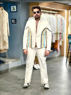 ALMOND MIRROR BLAZER SET