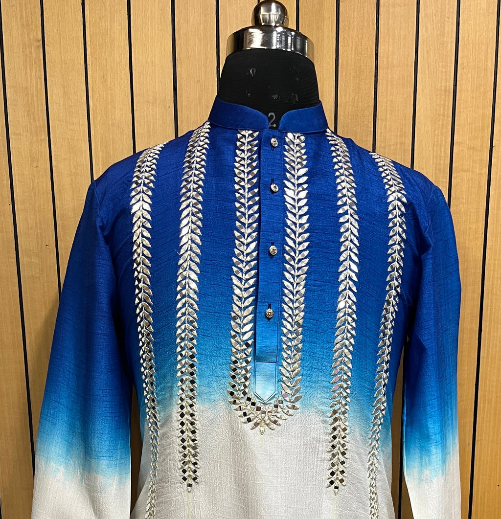 Neel Aab Ombre Kurta