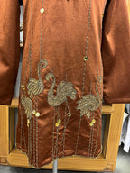 Copper Mayur Embroidered Kurta