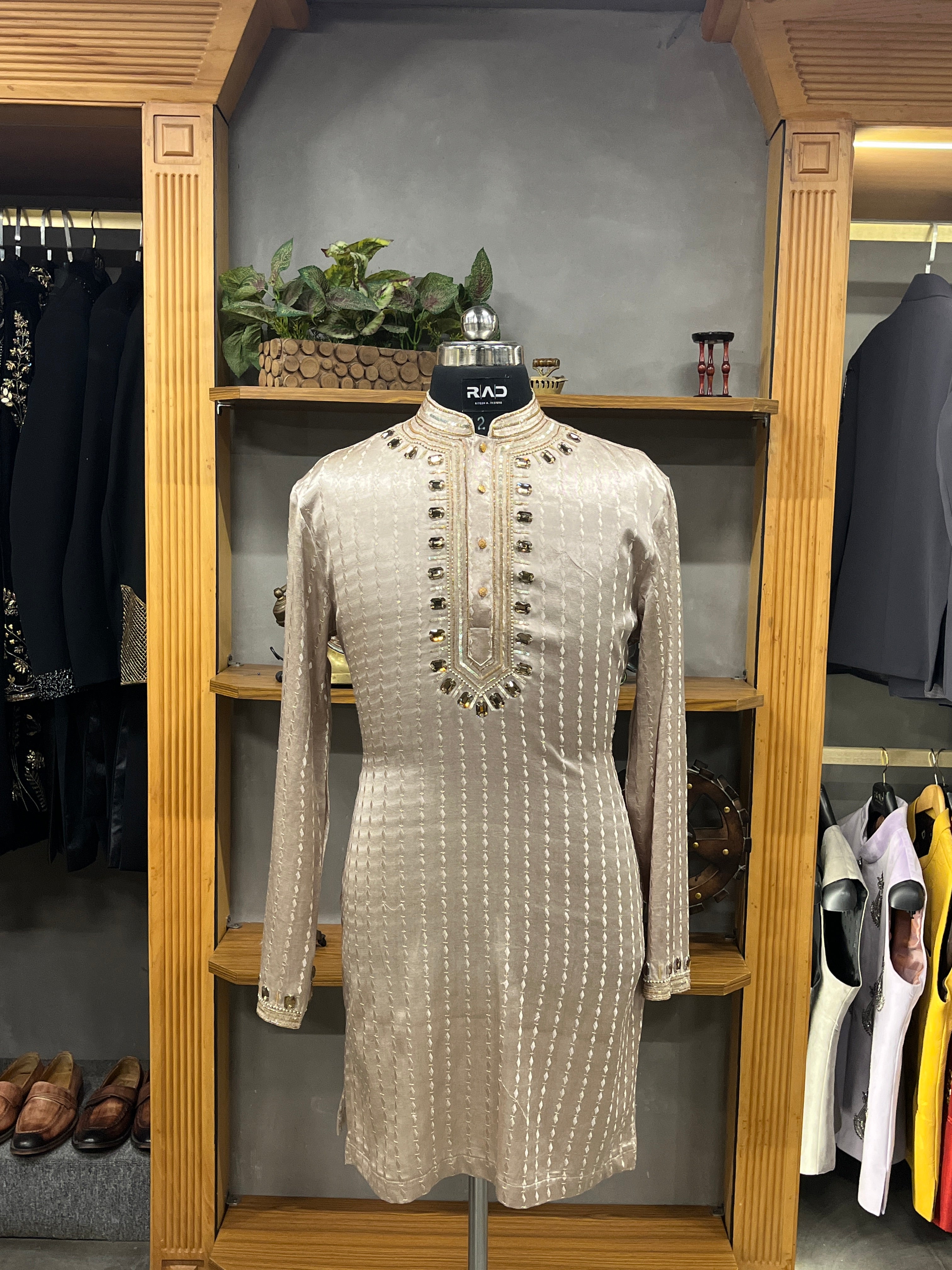 Champagne Aura Kurta Set