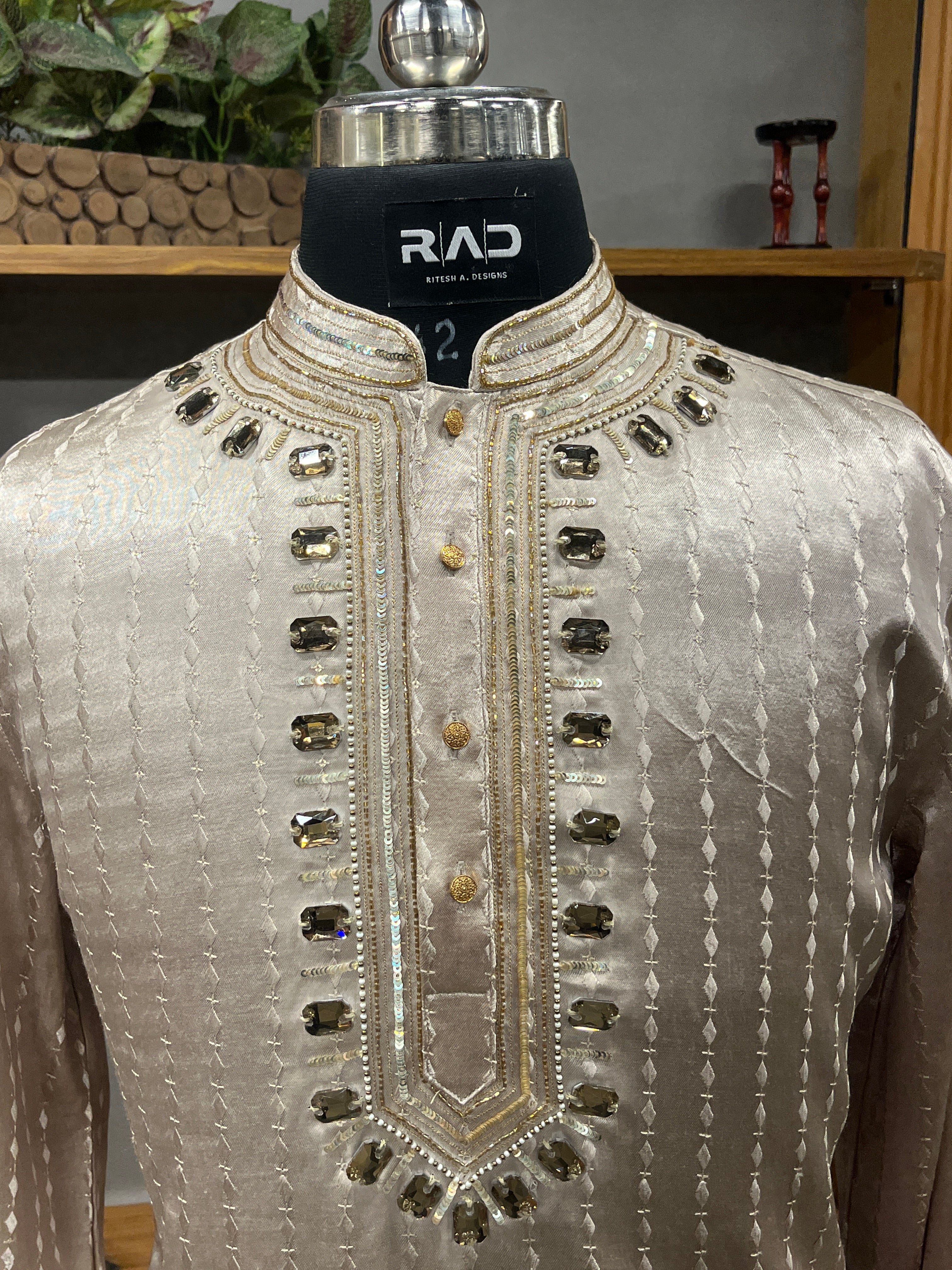 Champagne Aura Kurta Set