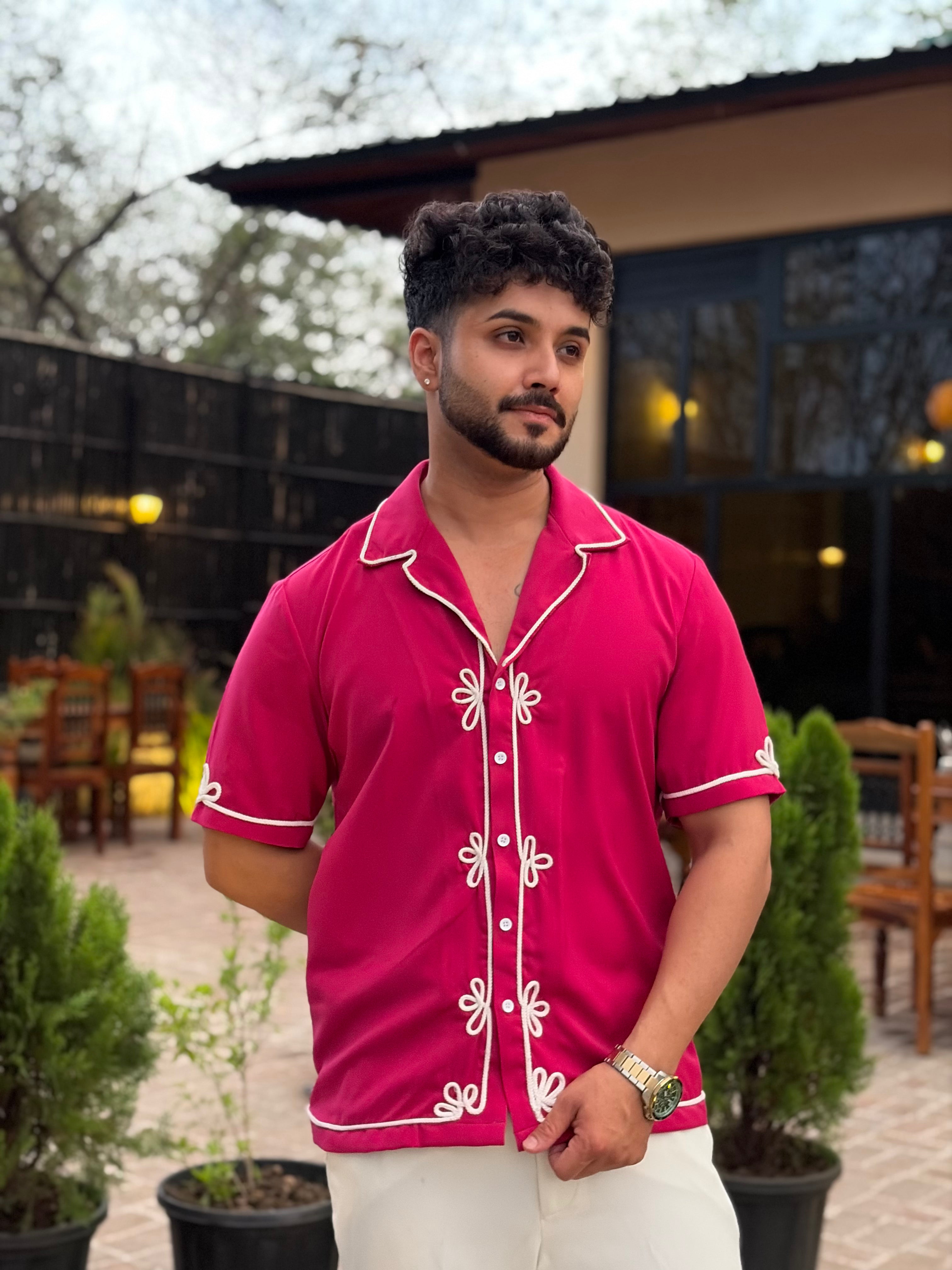 Fuscia Cord Shirt