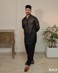 Anil Garba Black kurta