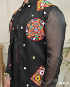 Nirmay Garba Midnight Beats Jacket Set.