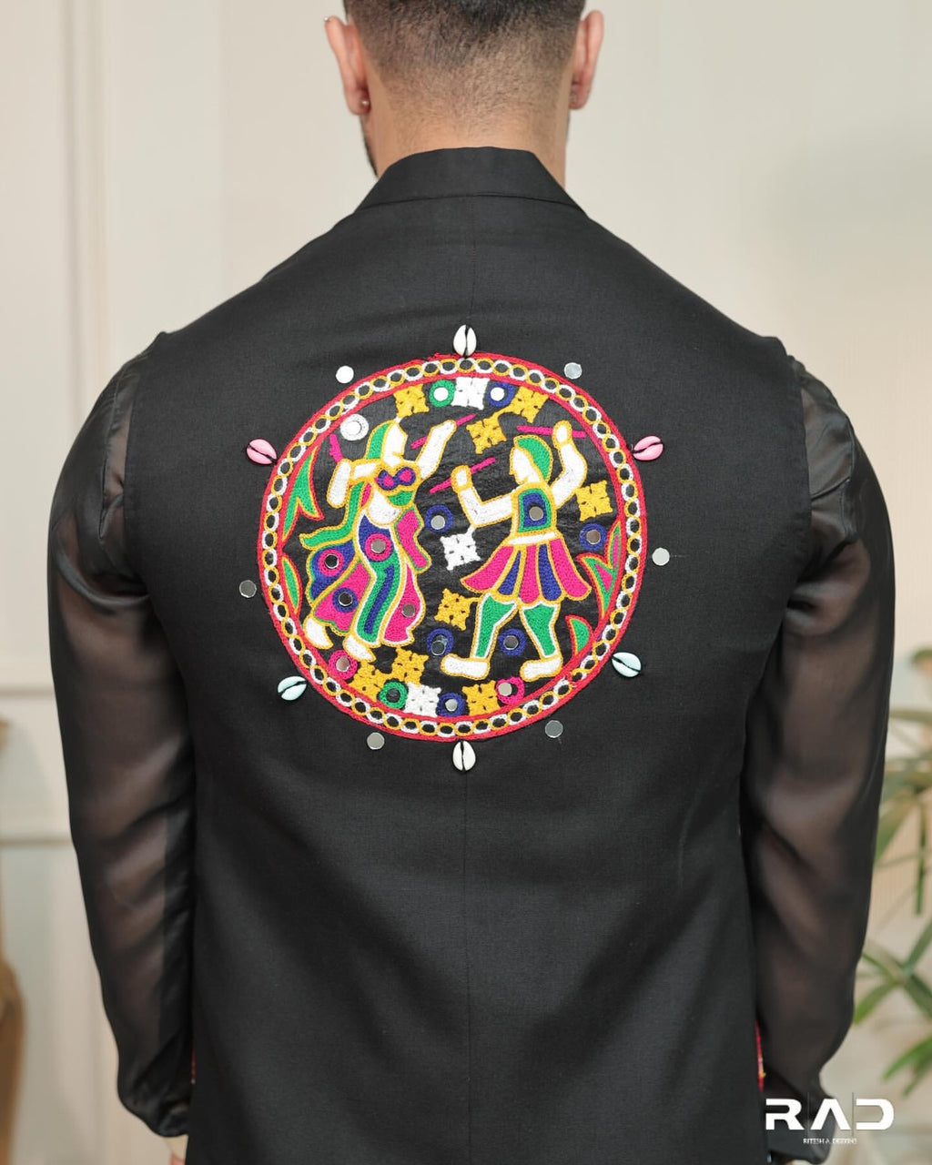 Nirmay Garba Midnight Beats Jacket Set.