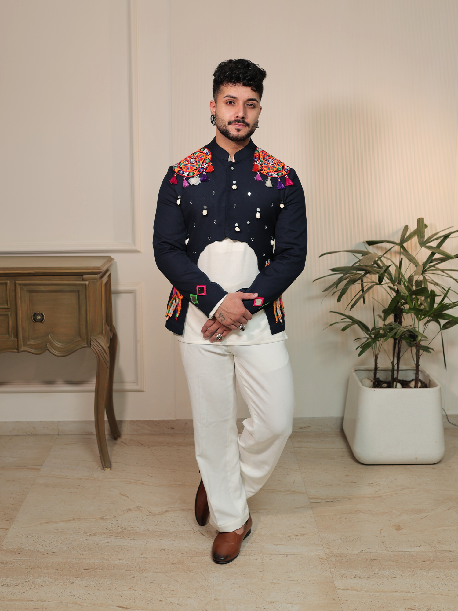 Arvind Garba Jharokha Jacket Set