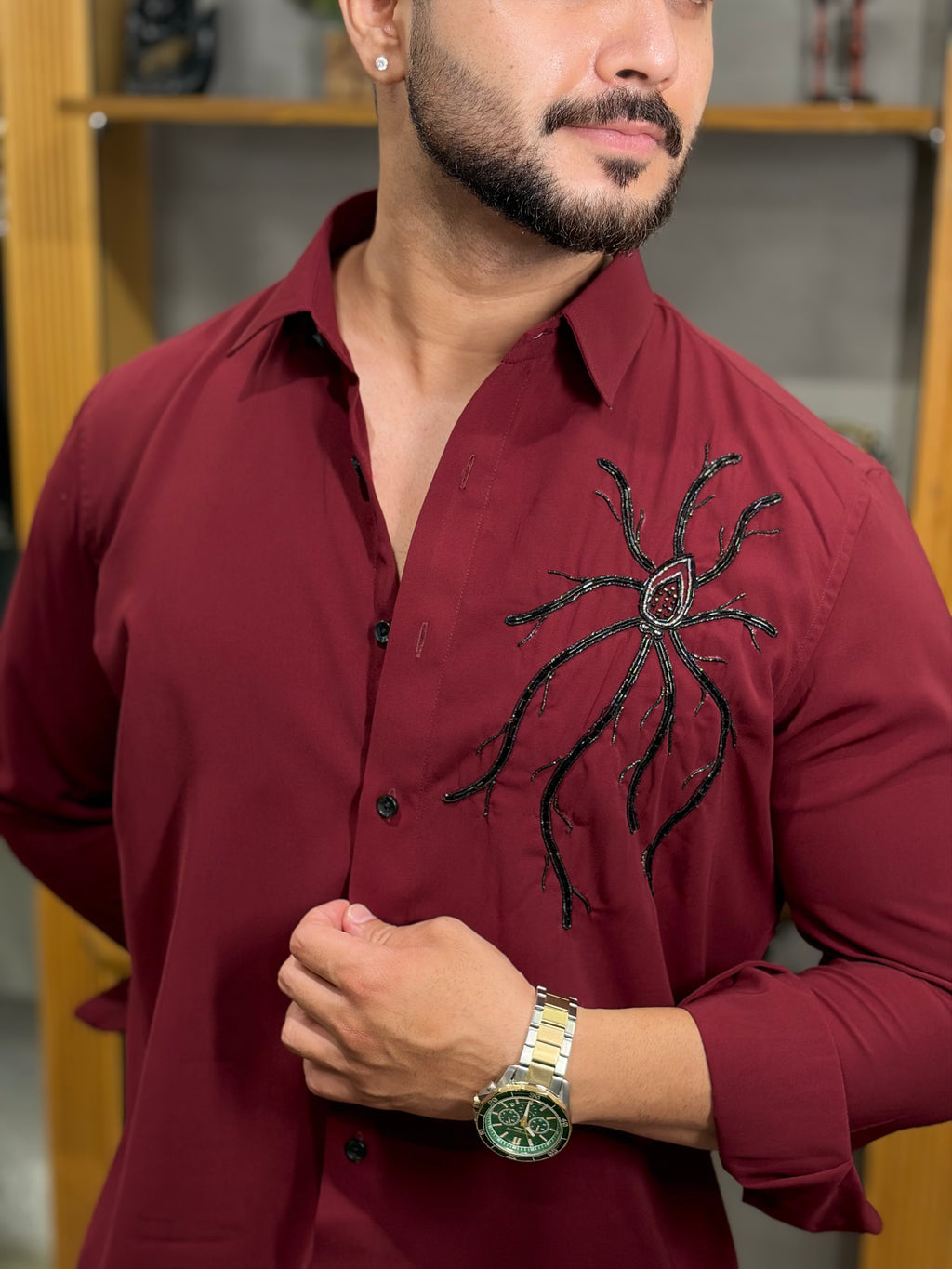 Maroon Tentacles Shirt