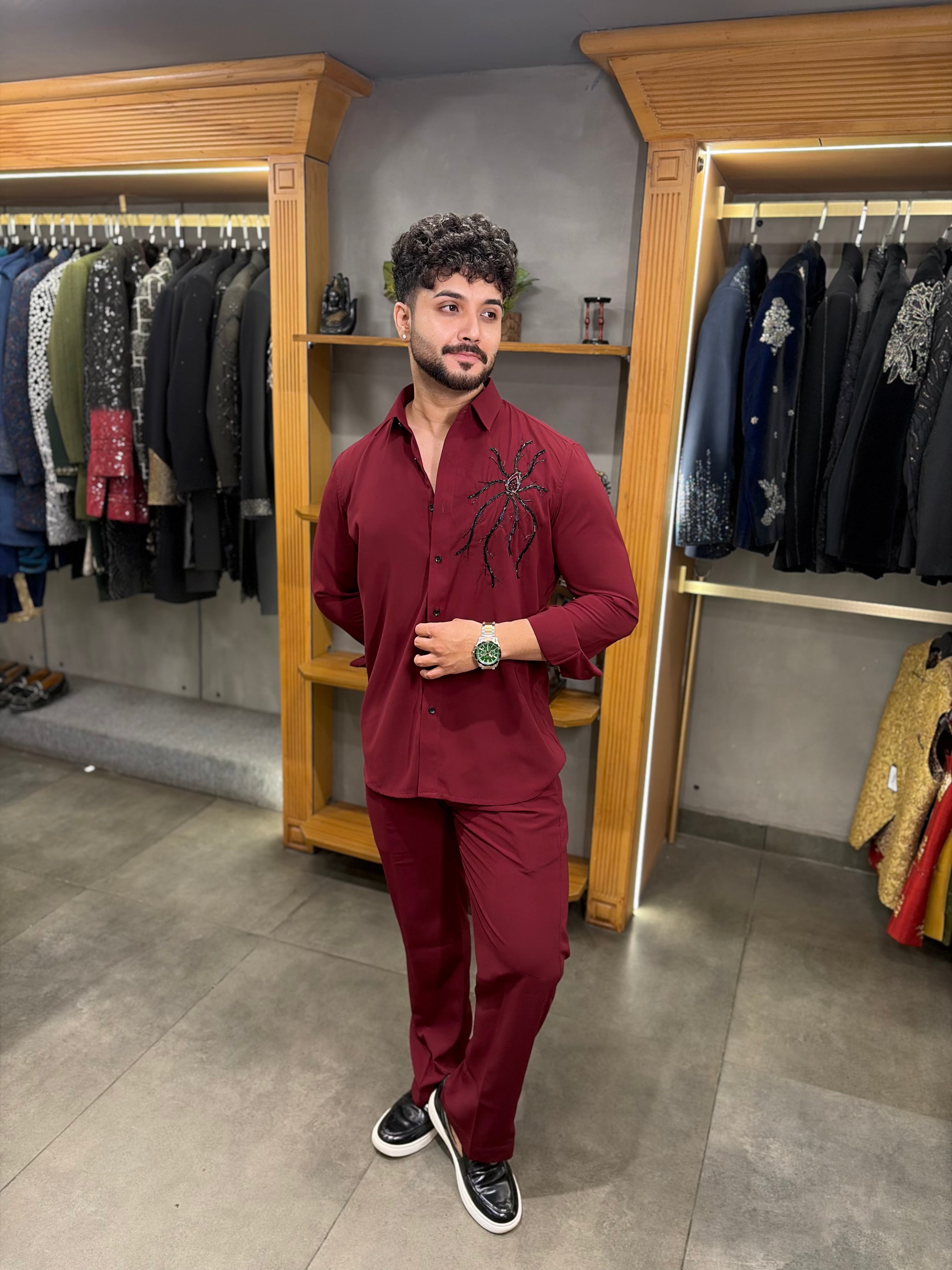 Maroon Tentacles Shirt