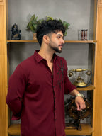 Maroon Tentacles Shirt