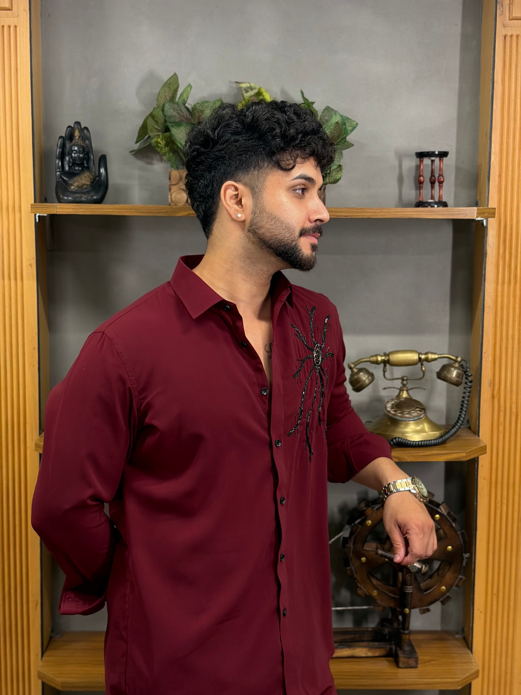 Maroon Tentacles Co-ord
