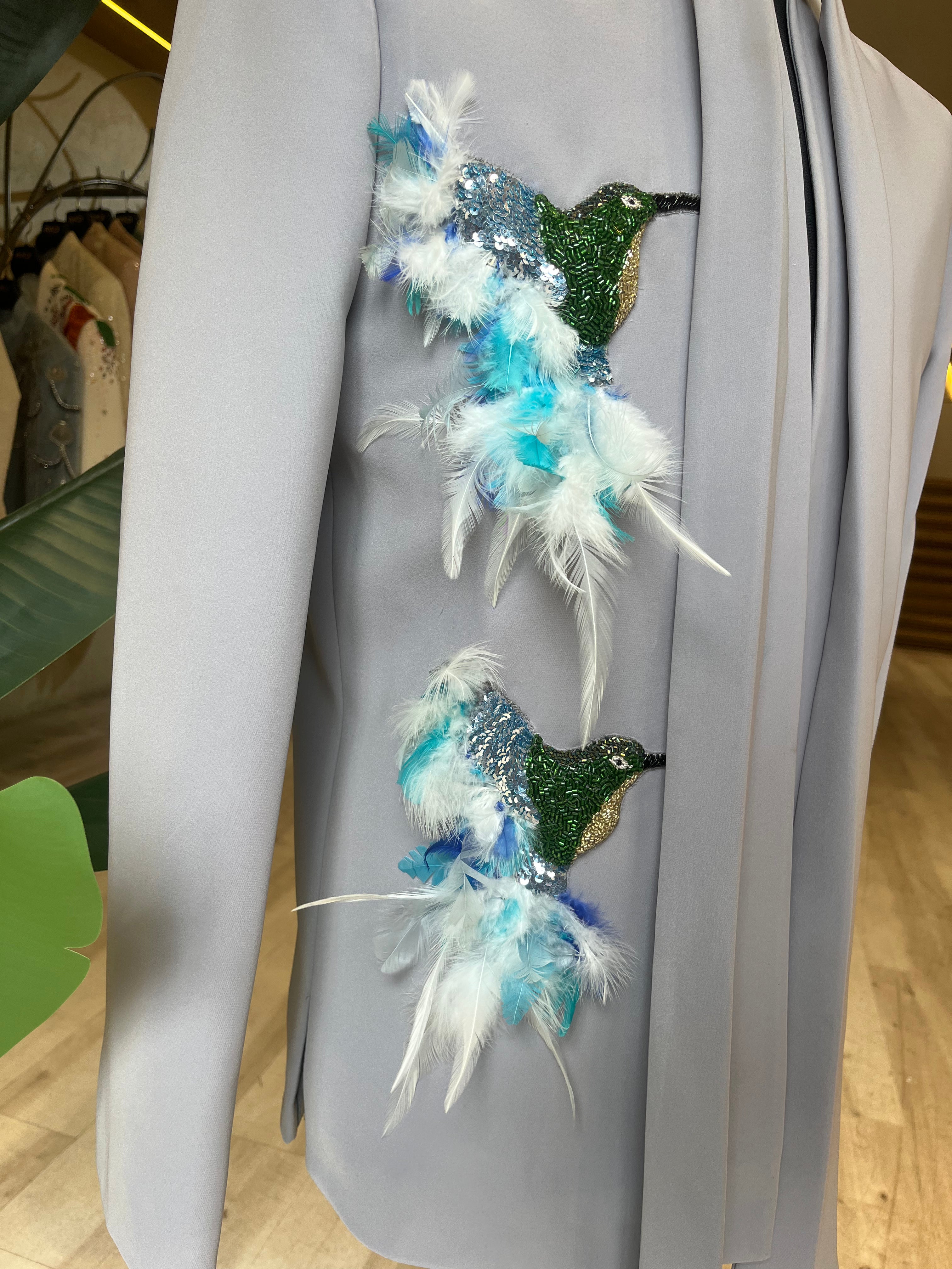 Blue Feather- Set