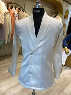 Ivory Luxe Textured Jacket Set