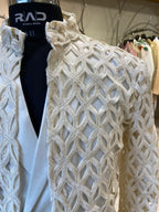 Ivory Luxe Textured Jacket Set