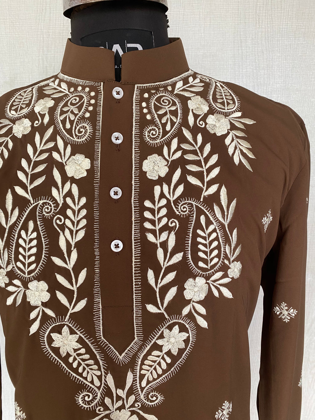 Cocoa Floral Kurta