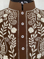 Cocoa Floral Kurta