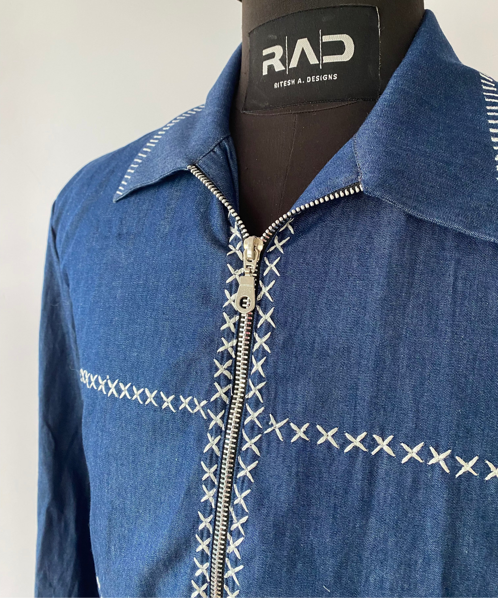 Indigo Signature Zipper - Shirt