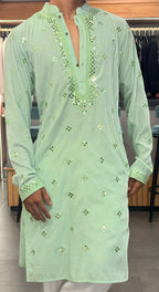 Mint Breeze Handcrafted Kurta