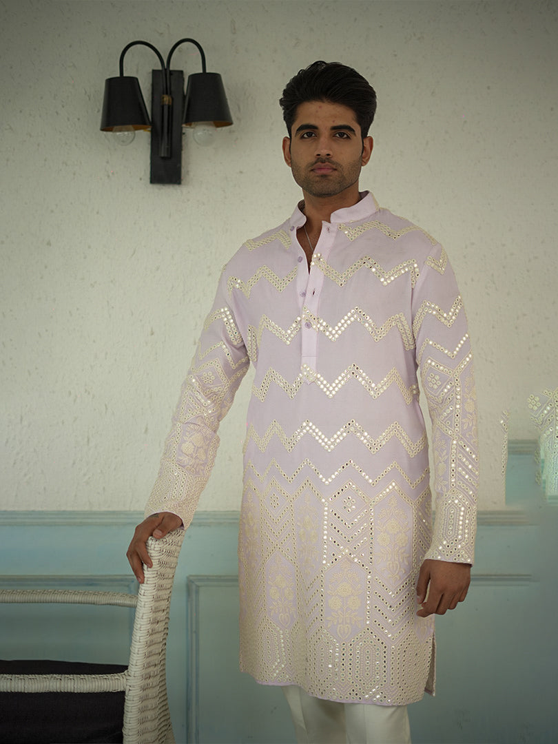 Lavender Kurta