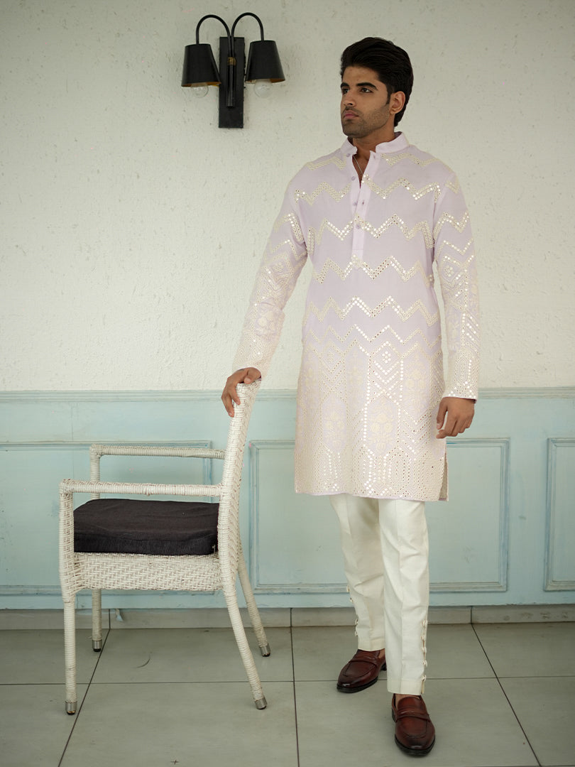 Lavender Kurta