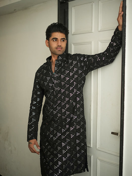 Black Mirror Work Kurta