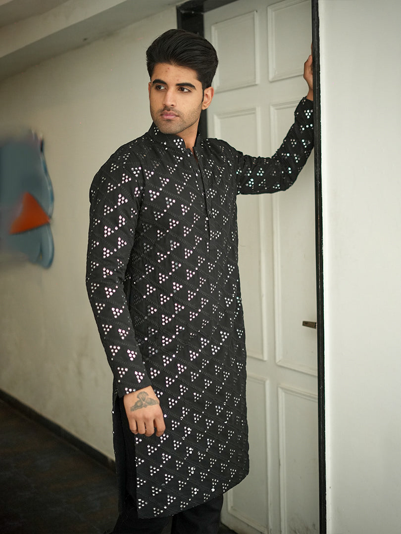 Black Mirror Work Kurta