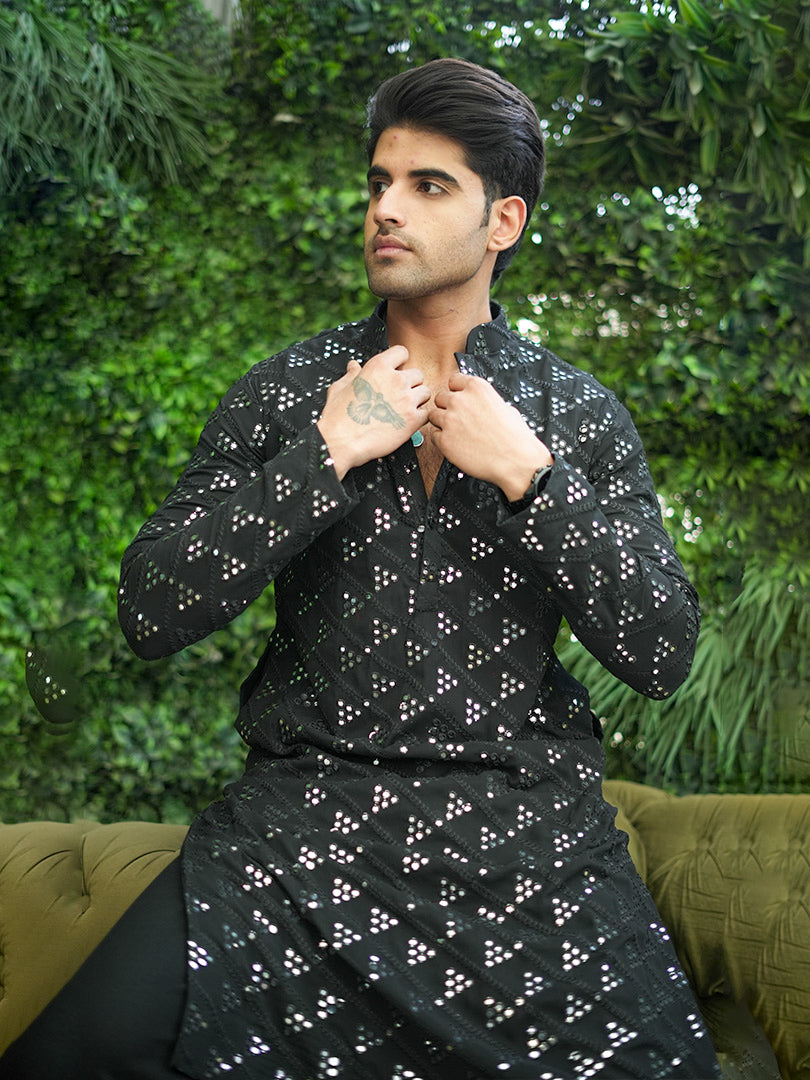 Black Mirror Work Kurta